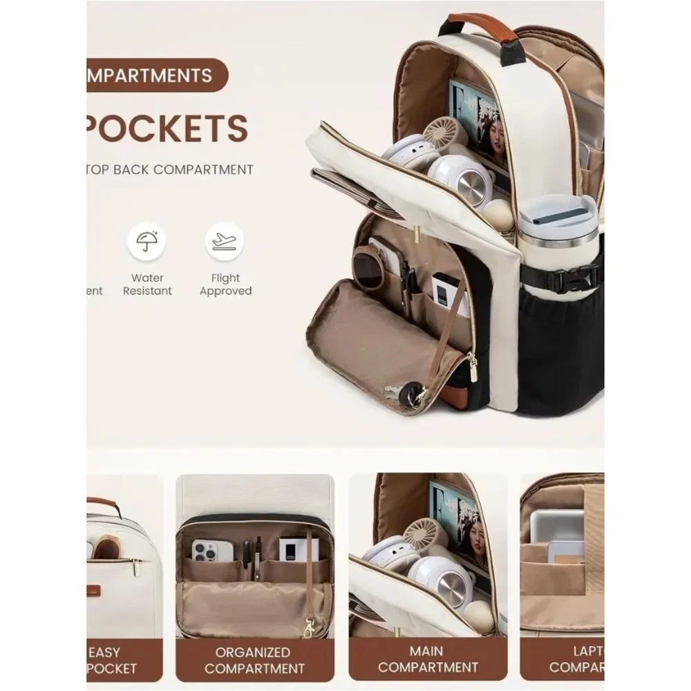 Lovevook Laptop Backpack for Women with Pouch Pocket New